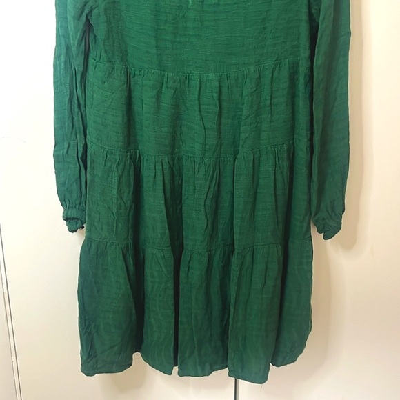 Maeve by Anthropologie Green Amber Tiered Dress Size XS - Picture 8 of 8